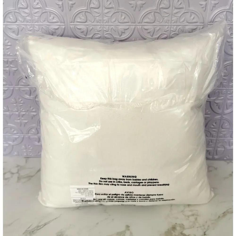 Disney Parks Boho Mickey Mouse Ivory Tufted Sequin Throw Pillow NEW
